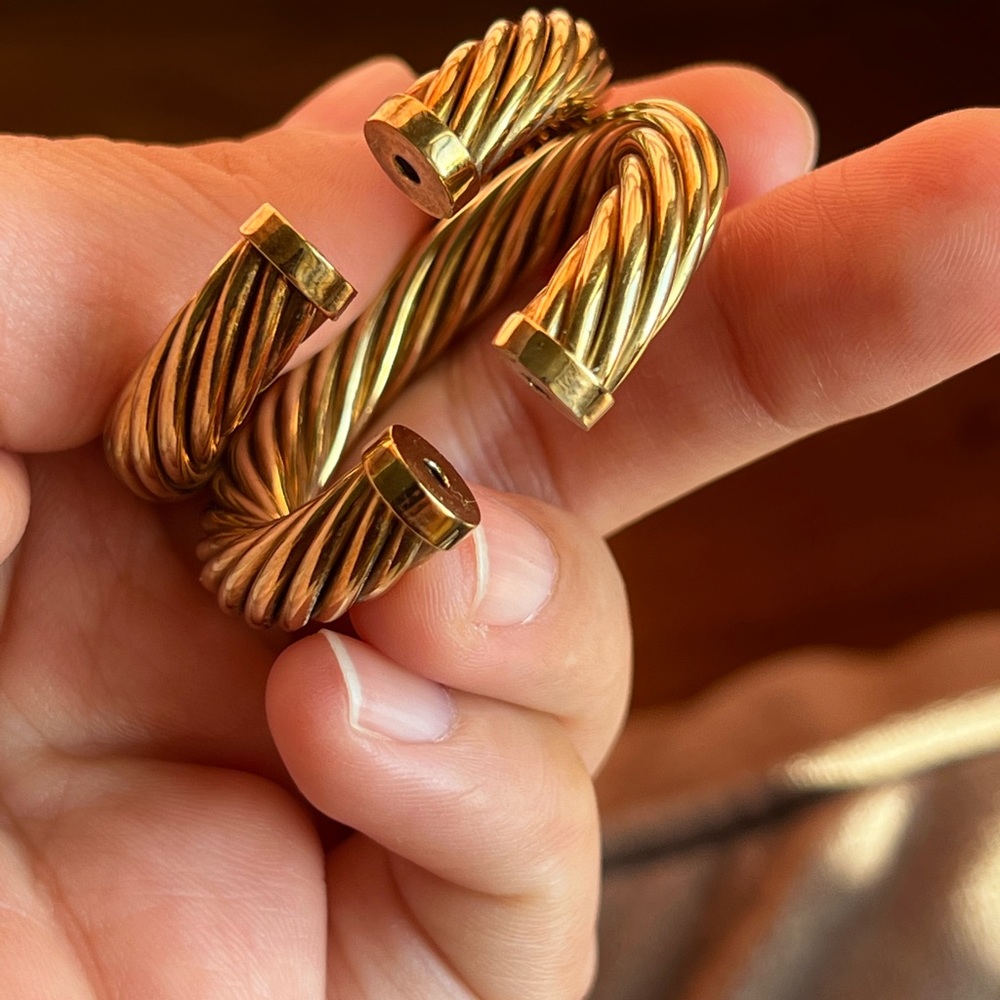 14k gold David Yurman earrings - Picture 16 of 17